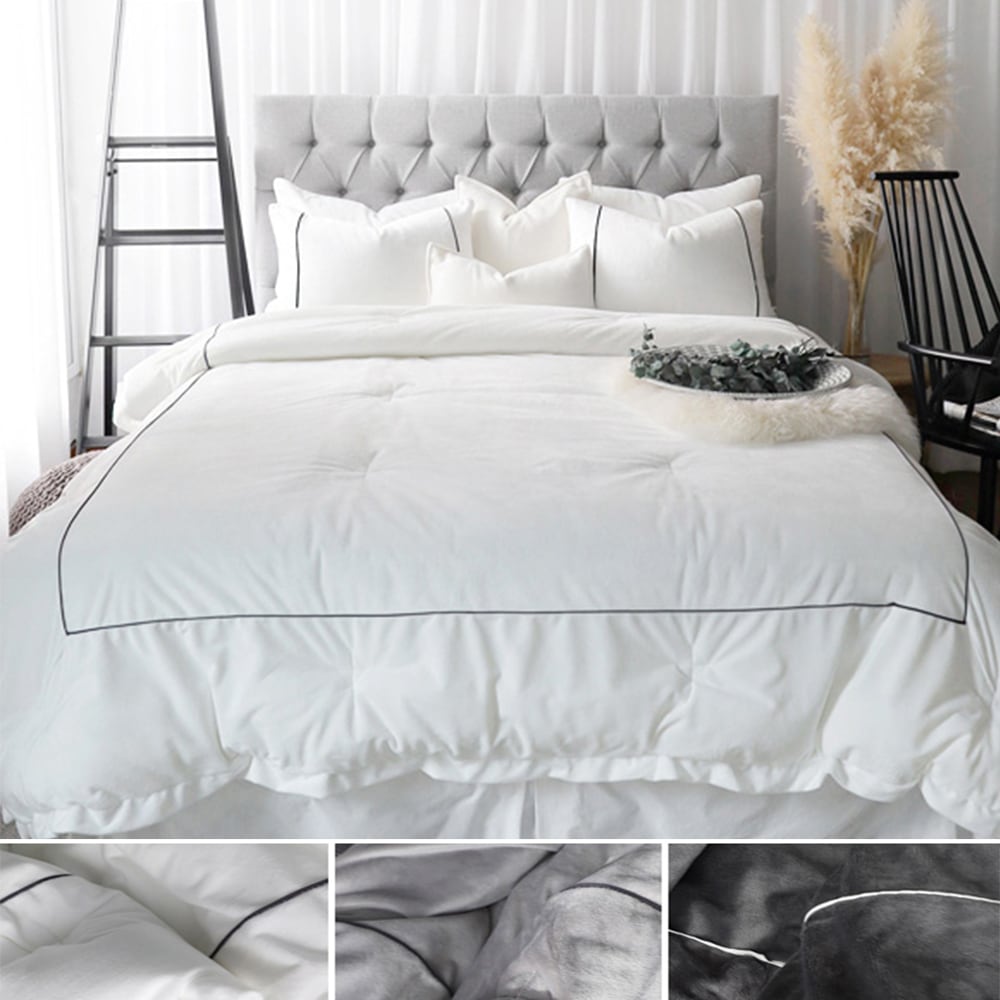 블랑데코 패러럴즈 극세사 차렵이불(3컬러)