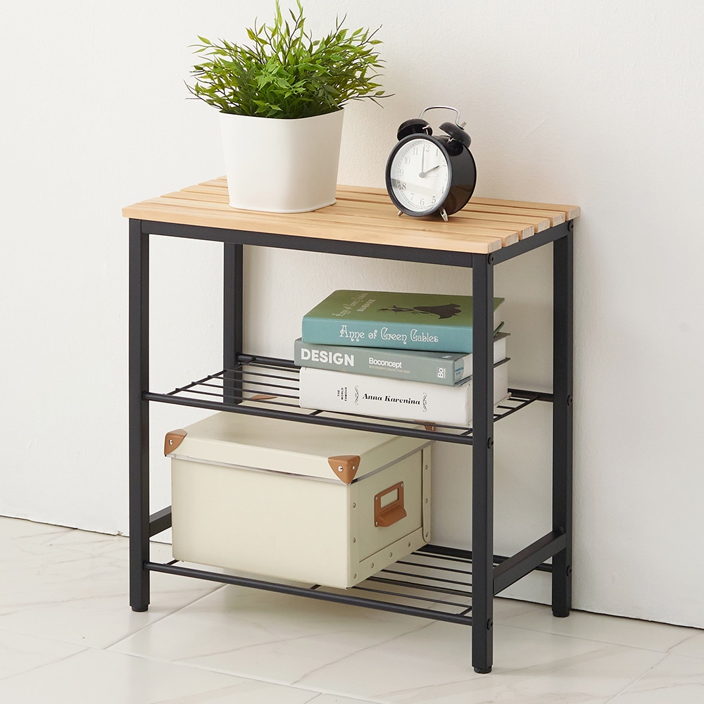 예다움 카디프 다용도 미니 원목 수납 선반 3단 500 