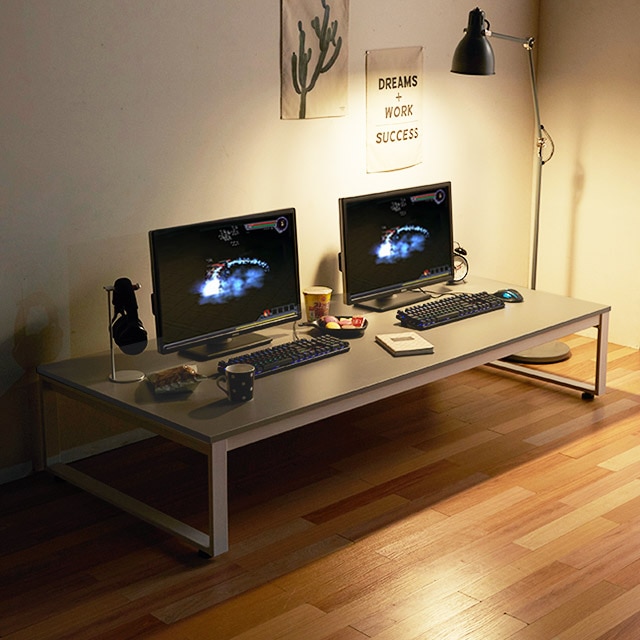 e스마트 좌식 2인용컴퓨터책상 1600x800 4colors