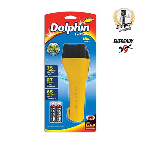 [신상품]에너자이저 에버레디 돌핀 미니 라이트 손전등