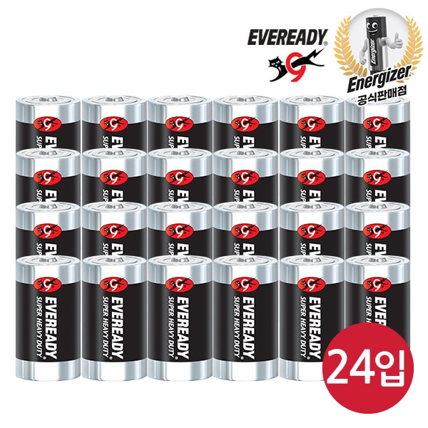 [신상품]에너자이저 에버레디 경제적인 망간건전지 C 2입x12개(총24입)