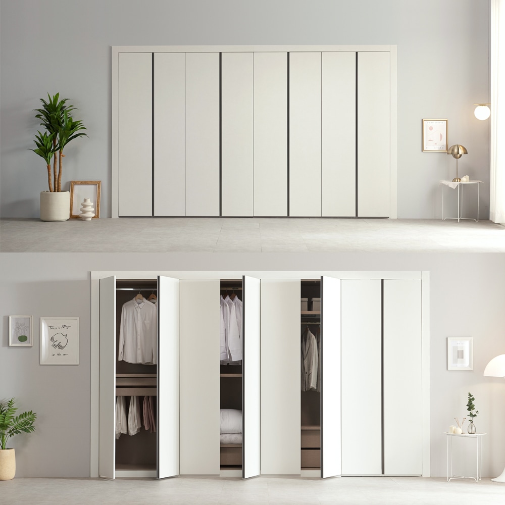 엔아이 베이직 여닫이 붙박이장 30cm 10colors 