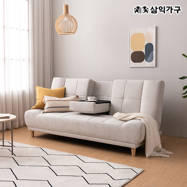 삼익가구 텐더 3인용 아쿠아텍스 접이식 소파베드 