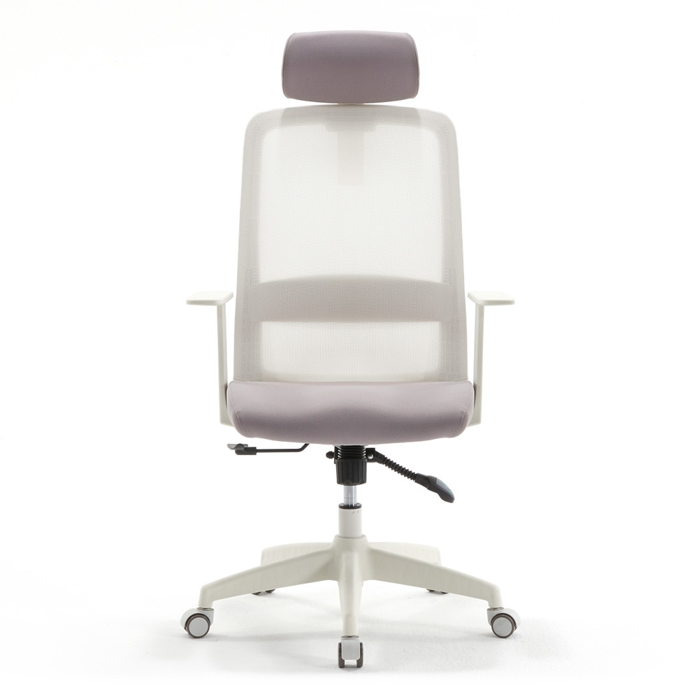 파로마 리치 화이트 헤드형 오피스 사무용 학생 책상 컴퓨터 매쉬 의자 허그체어 (DH200HM)