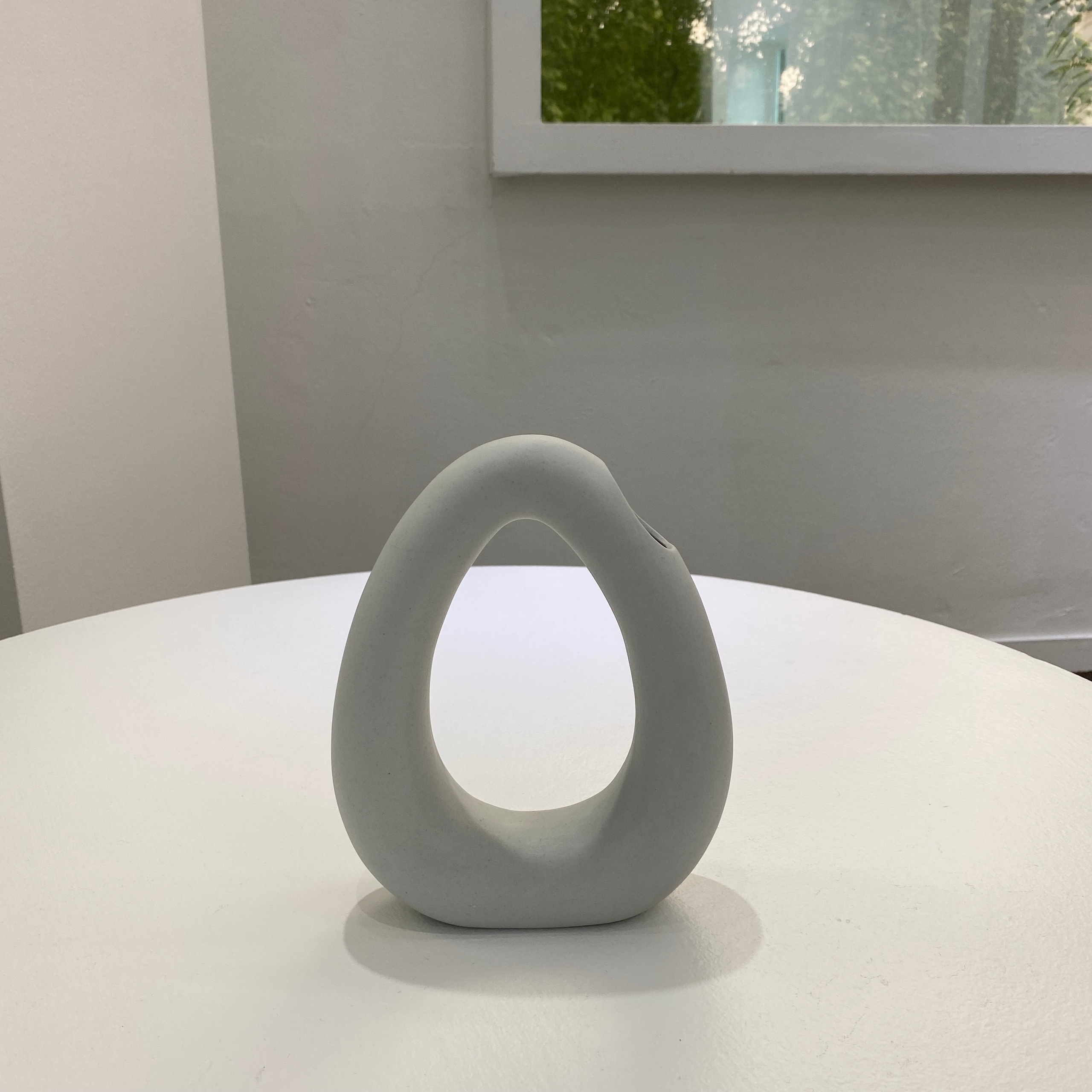 [오늘출발][신상품]지그시 오브 라운드 링 오브 도자기 세라믹 오브제 인테리어 화병