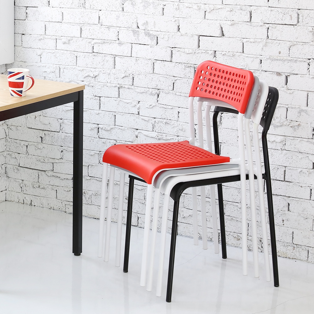 더조아 에이디체어 플라스틱 의자 학원 강의실 식탁 테이블 