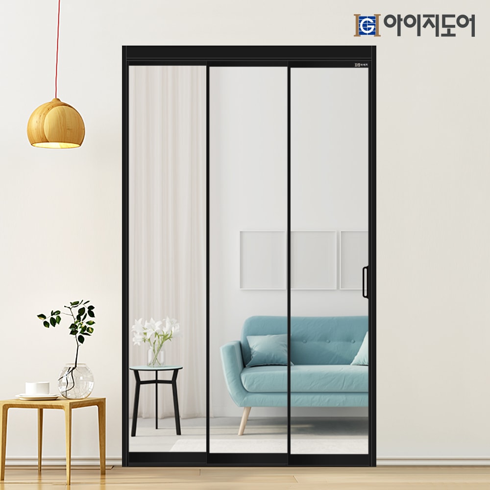 아이지도어 3연동 울트라 초슬림 1.4 현관 중문 시공 친환경 슬라이딩 도어 - 6.모든_안전접합유리 