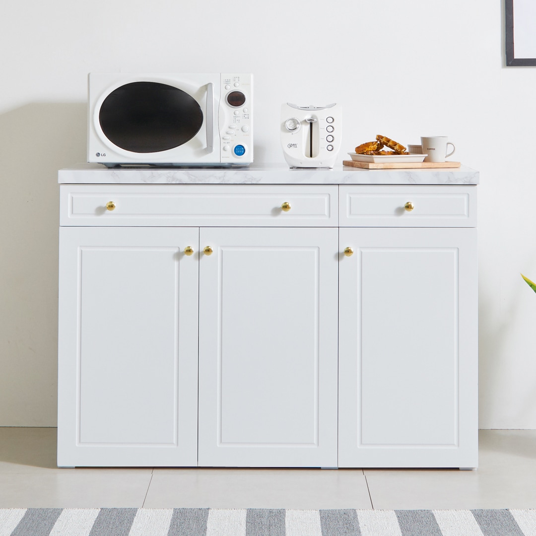 [신상품] 조하 벨라 1200 하부장 주방수납장 렌지대 2colors