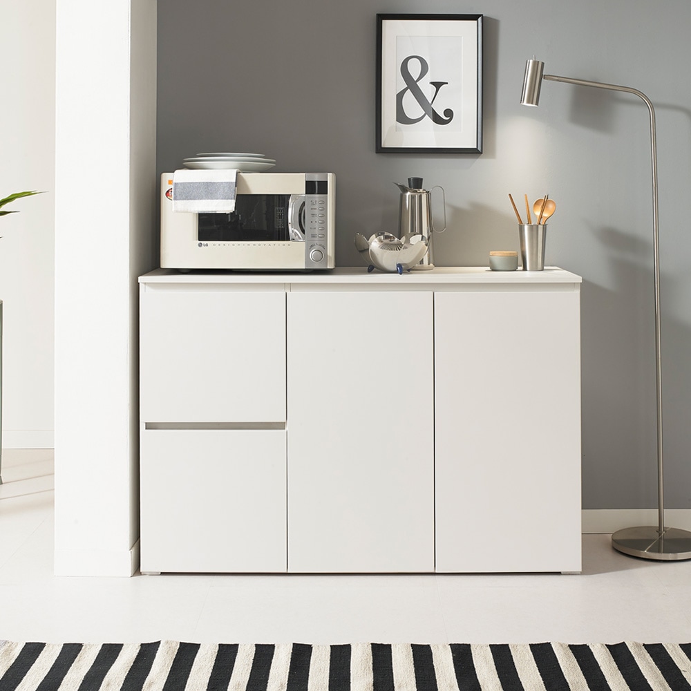 데코라인 오르세 1200 서랍수납장 화이트 