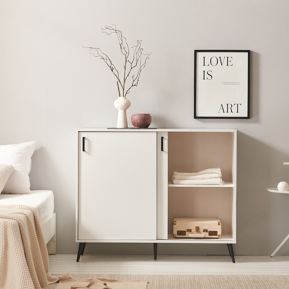 [신상품]리아즈하우스 디어 쓰임새 좋은 1200 높은 슬라이딩 수납장 LNE004C