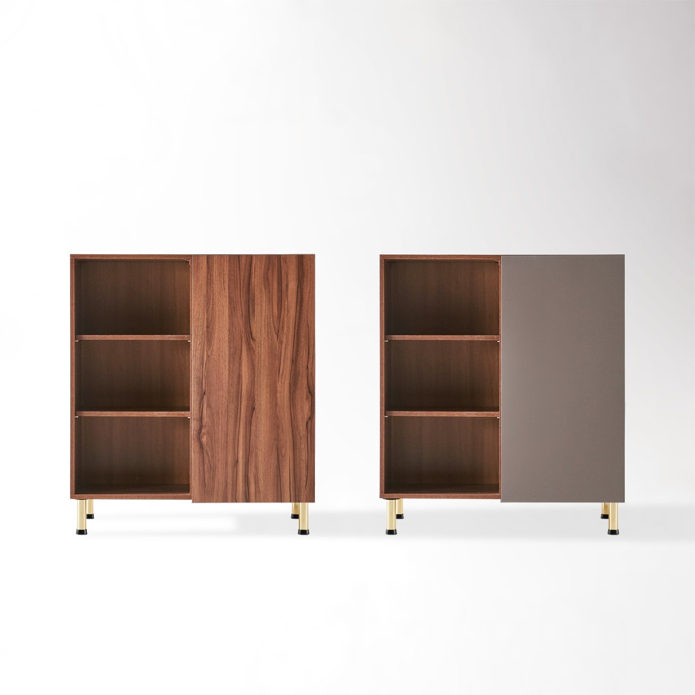 [신상품]메이크가구 800 거실 인테리어 수납 장식장 201골드