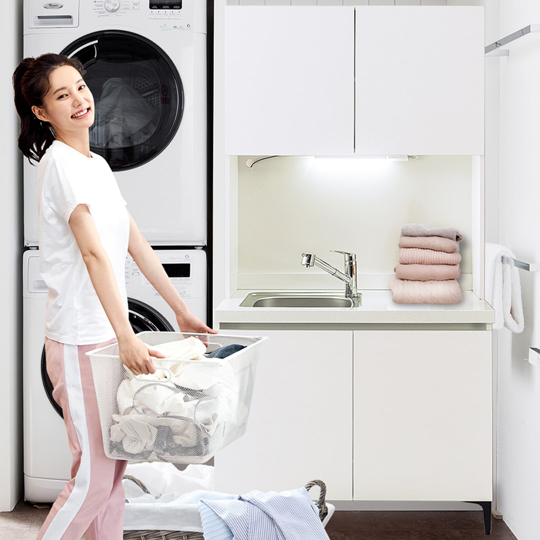 Home to do 모듈형 앵커 1000 이동식 싱크대+상부장 세트 5colors 