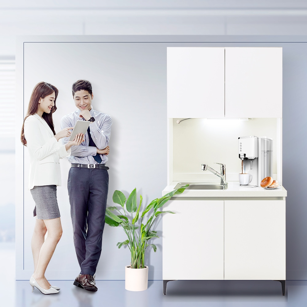 Home to do 모듈형 LED 앵커 1000 이동식 싱크대+상부장 세트 5colors 