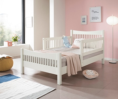 아이마루 루나 원목 슈퍼싱글침대 학생침대 매트리스 포함 2color (브라운,화이트) - 화이트_23cm불 라텍스 매트리스 1장