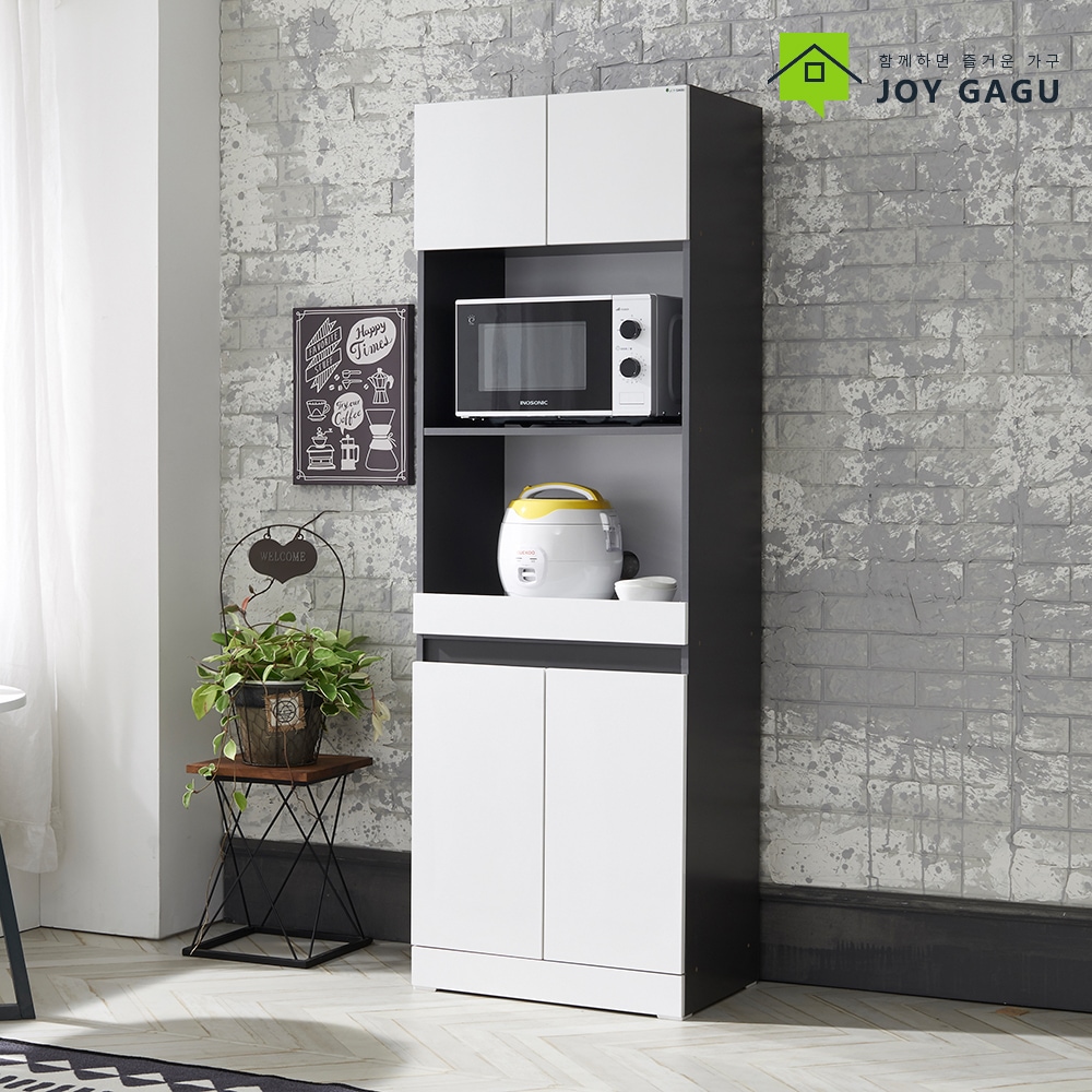 즐거운가구 오레오1800렌지대 주방수납장 주방가구 렌지다이 