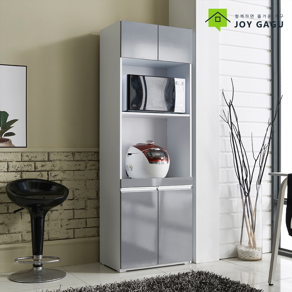 즐거운가구 엘린1800렌지대 주방수납장 광폭형 깊이55cm 전자렌지대 렌지다이 2colors 