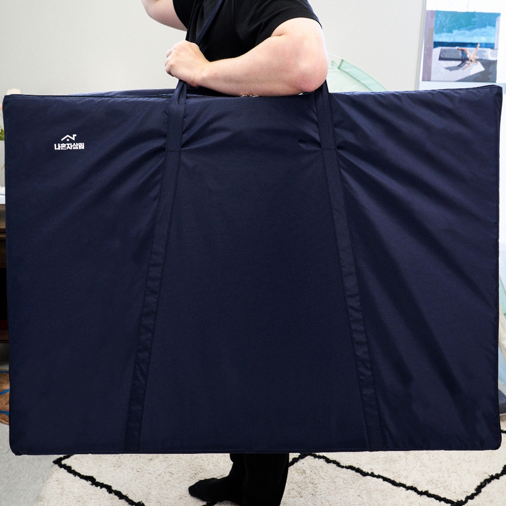 [오늘출발] [신상품] 나혼자살림 3단 접이식 매트리스 보관가방 토퍼 정리 이동가방