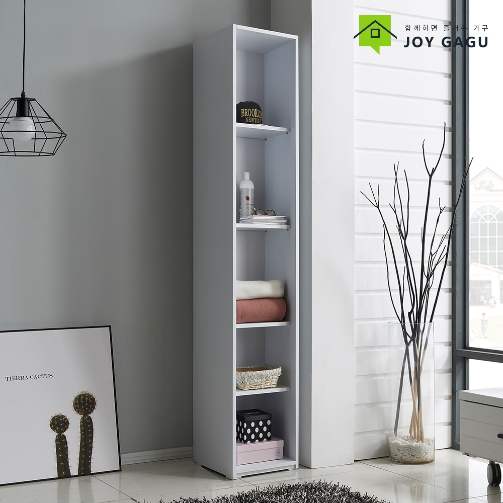 즐거운가구 레이첼300오픈형 일반형 깊이40cm 틈새수납장 틈새장 주방수납장 다용도수납장 