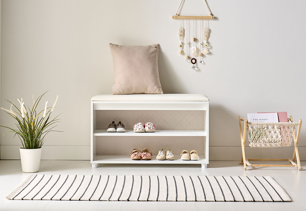 화이트가구 화이트가구 리치 신발장의자800 