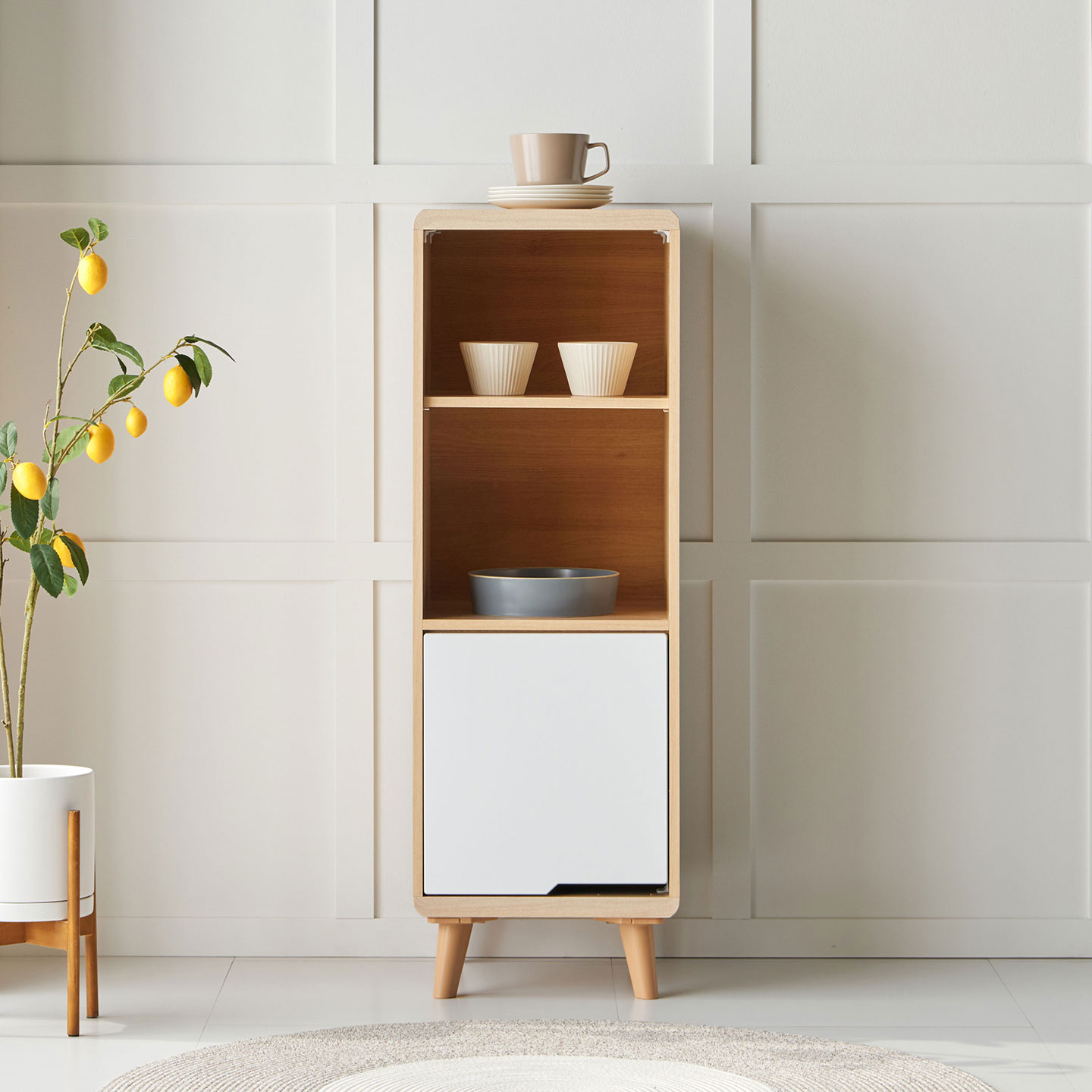 [신상품] 공간철학 코스티 그릇 수납장 주방 미니 수납장 400 6colors