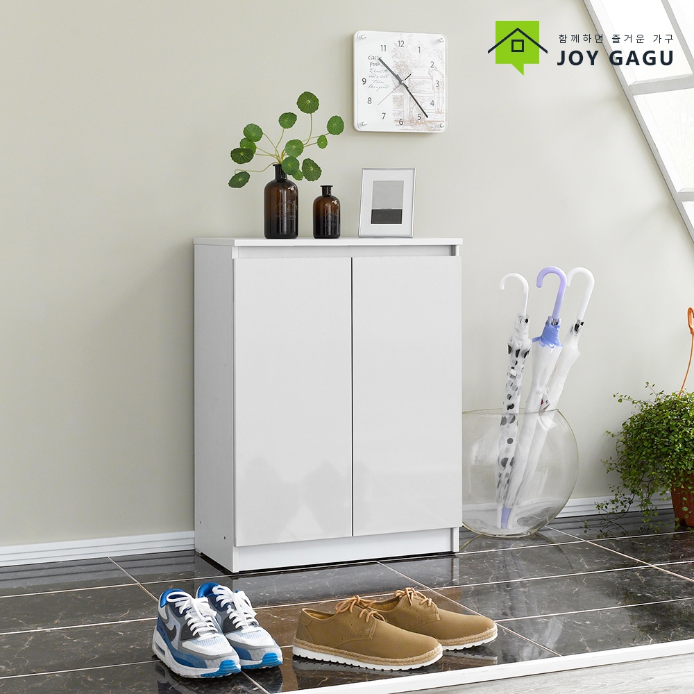 즐거운가구 그레이스 600소형 신발장 다용도수납장 깊이 31.5cm 4color 