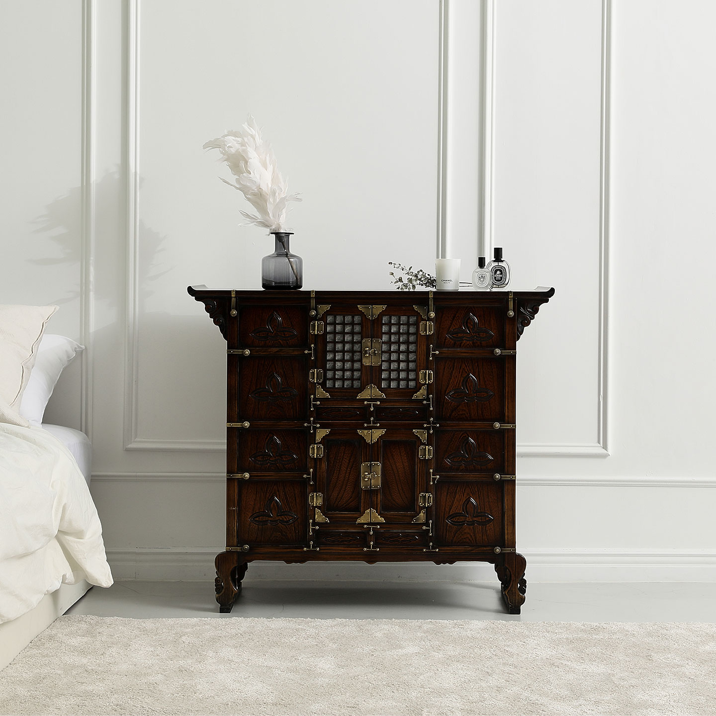 [신상품]민규네고가구 오리엔탈 1030 원목 엔틱 콘솔 수납장