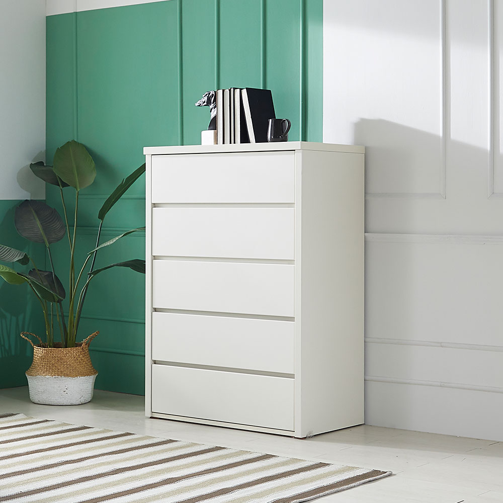 사사가구 퓨어 870 왕 5단 서랍장 