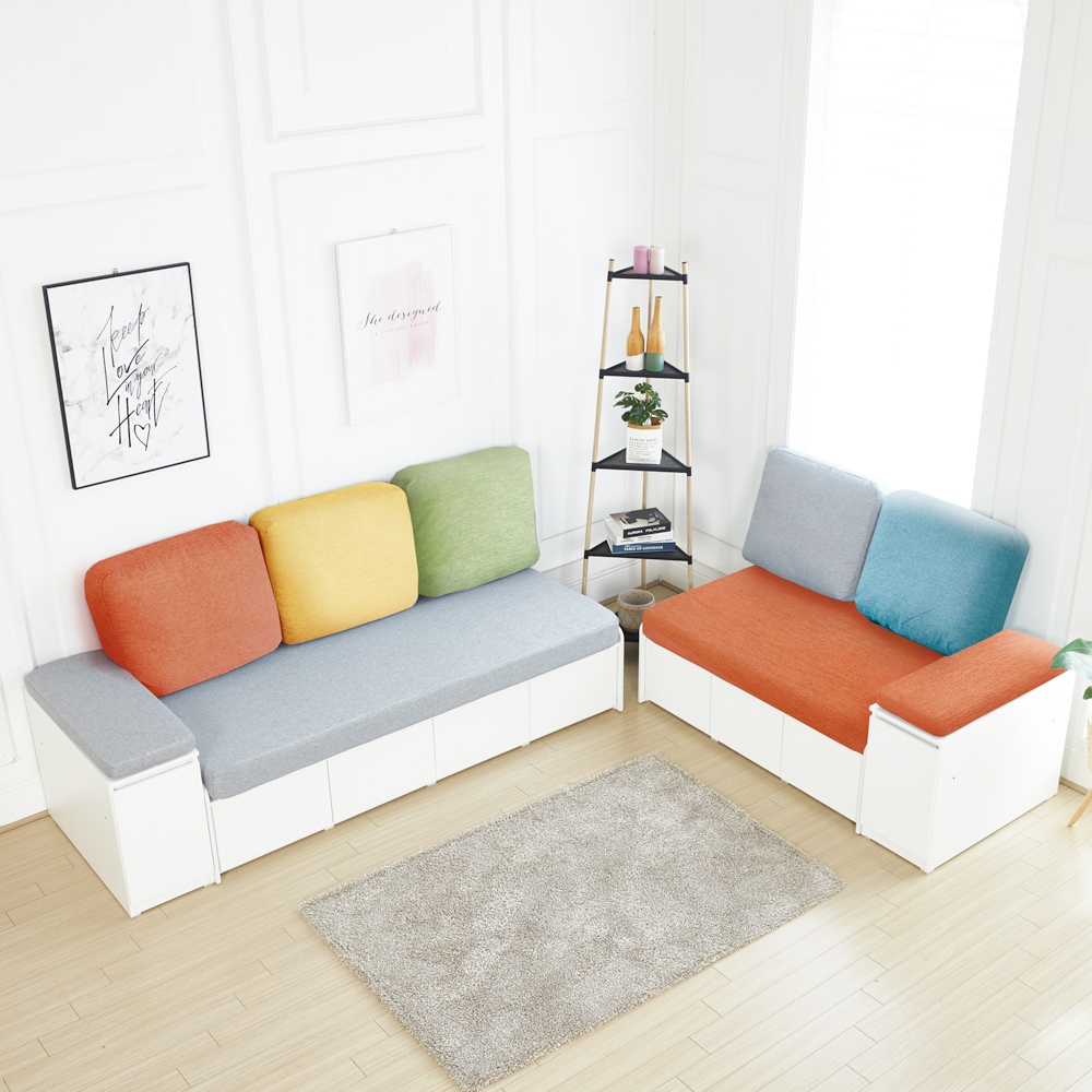 스스디 패브릭 수납소파 혼잠침대 4colors