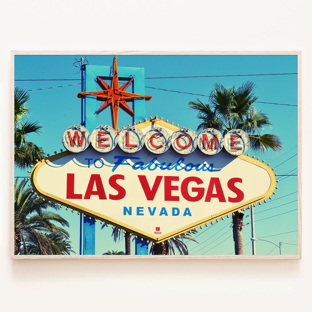 로얄블루아트샵 라스베가스 네바다 카지노의 도시 Vegas 인테리어 사진 액자