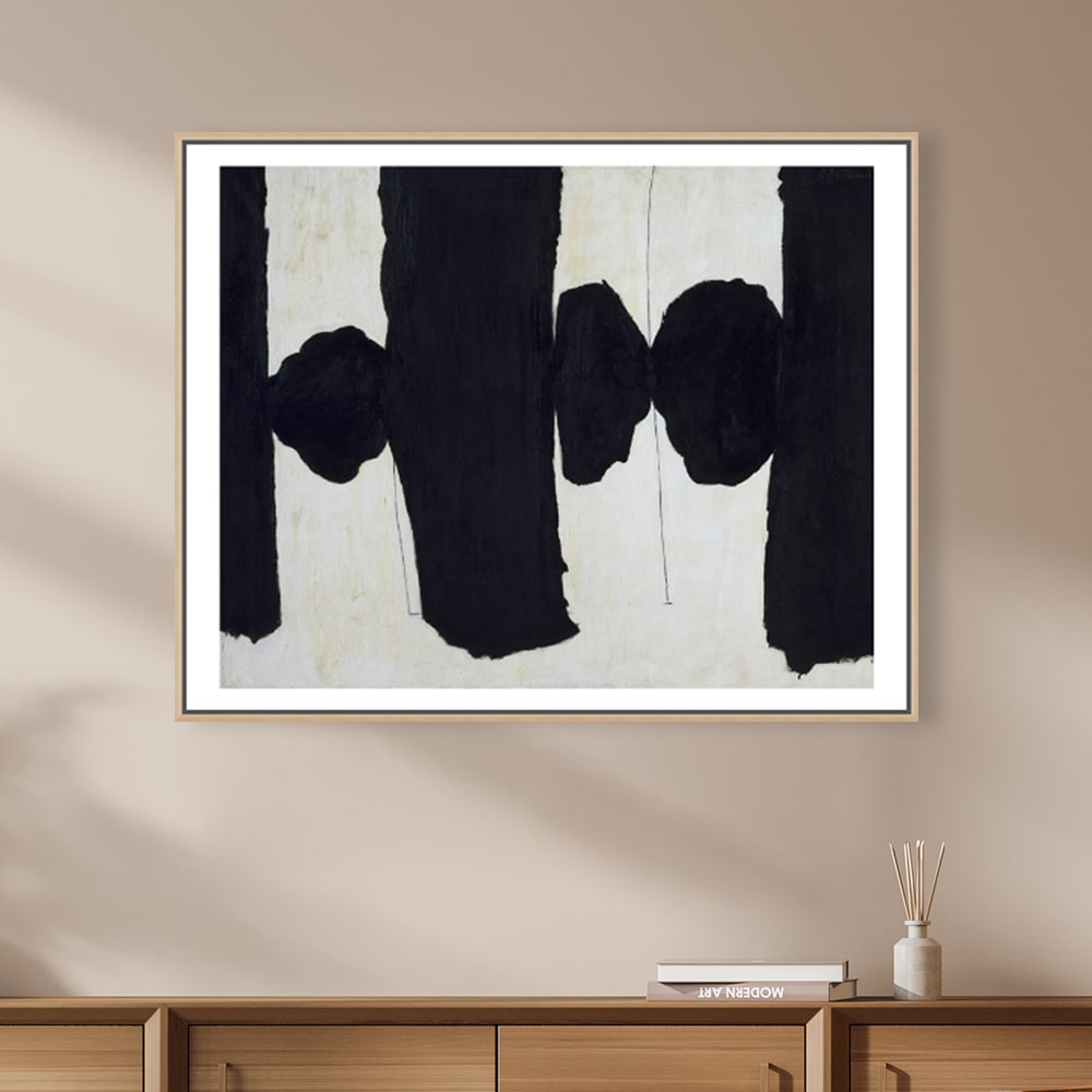 그림닷컴 로버트 마더웰, Catalonia, 거실 추상화 인테리어 흑백 그림액자