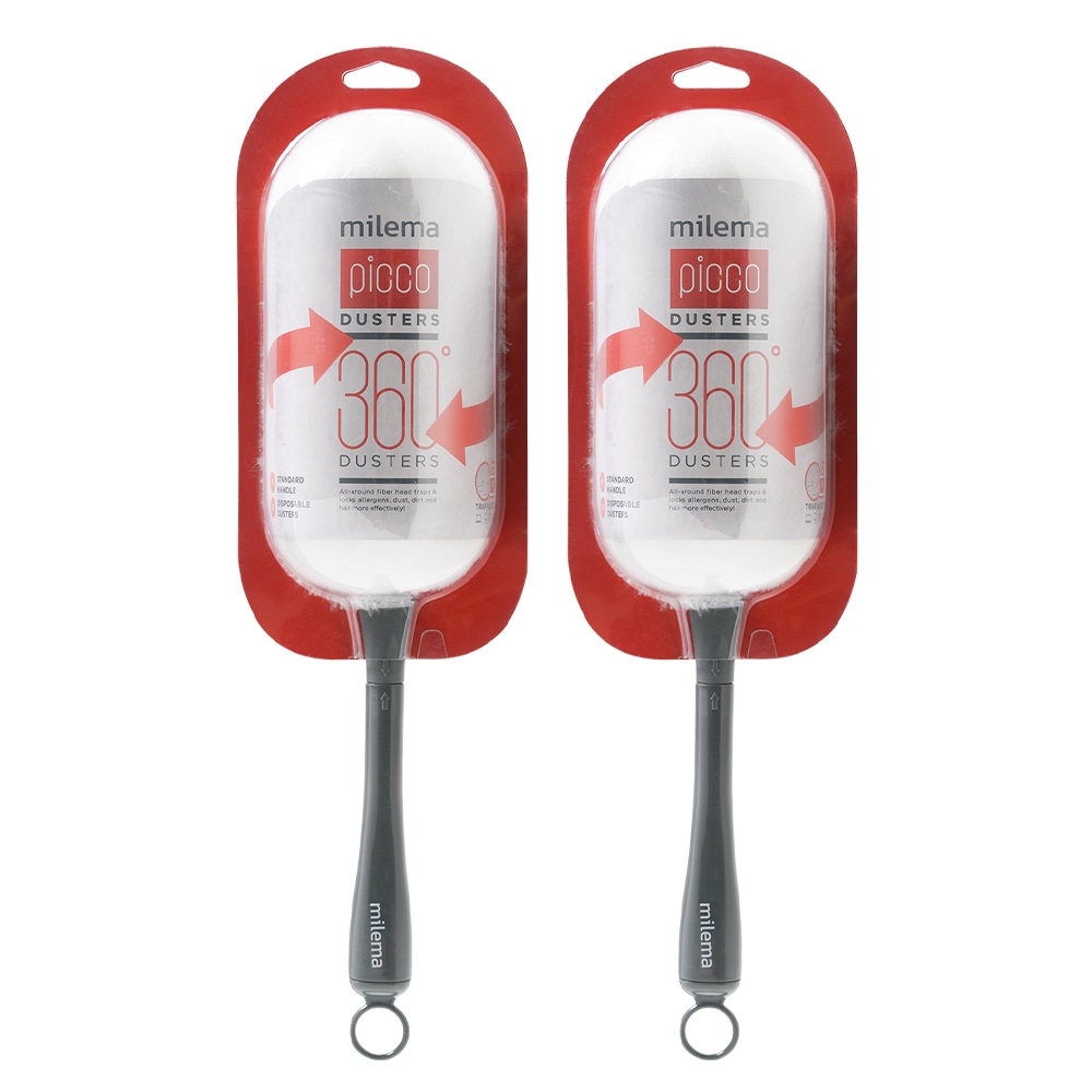 밀레마 피코 먼지흡착 더스터 다용도 먼지떨이 숏핸들 1+1 (리필 6매 포함)
