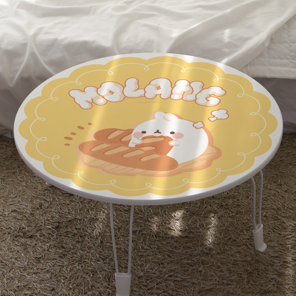 [오늘출발] [신상품] 스토리퍼니쳐 몰랑이 접이식 테이블 원형 600 10종 - 07 커스타드몰랑이