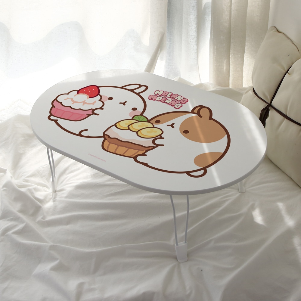 [오늘출발] [신상품] 스토리퍼니쳐 몰랑이 접이식 테이블 라운드 720 6종 - 01 컵케이크몰랑이