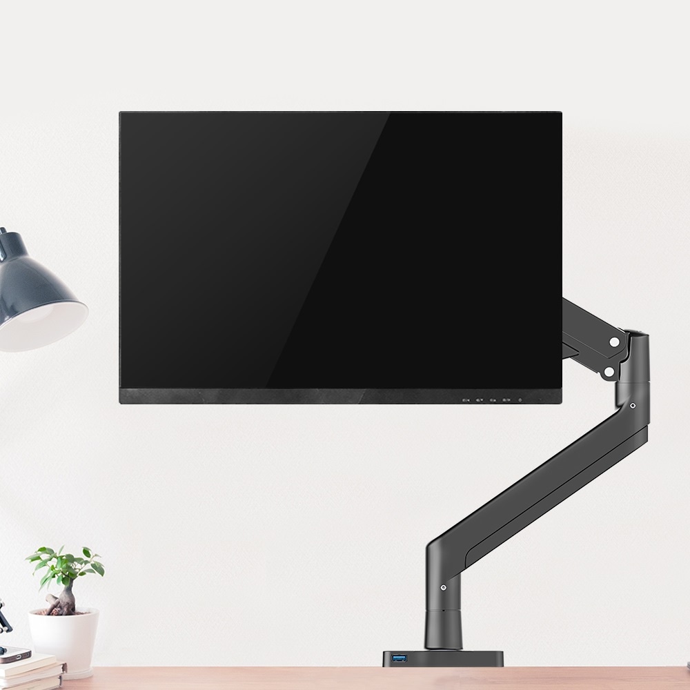 알파플랜 AMA-LD1 고중량 싱글 대형모니터암 거치대 받침대 27,32,40인치