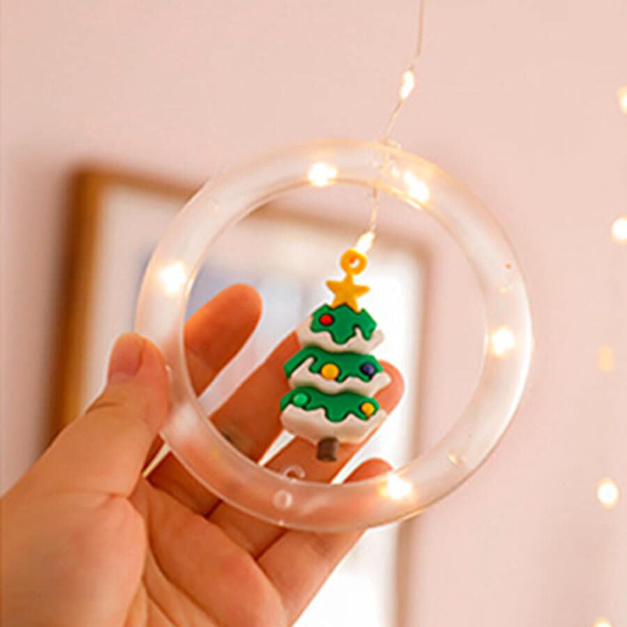 머레이 BY-131 크리스마스 분위기 가득 장식인형 10종 + 벽걸이 가랜드 무드등