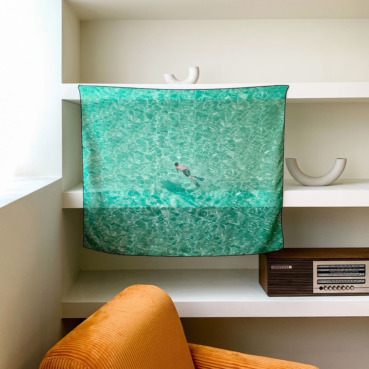 멜팅스튜디오 느긋한 오후의 기록, 쉬폰 패브릭 포스터 / 92 Oasis Dream #2/90-74cm