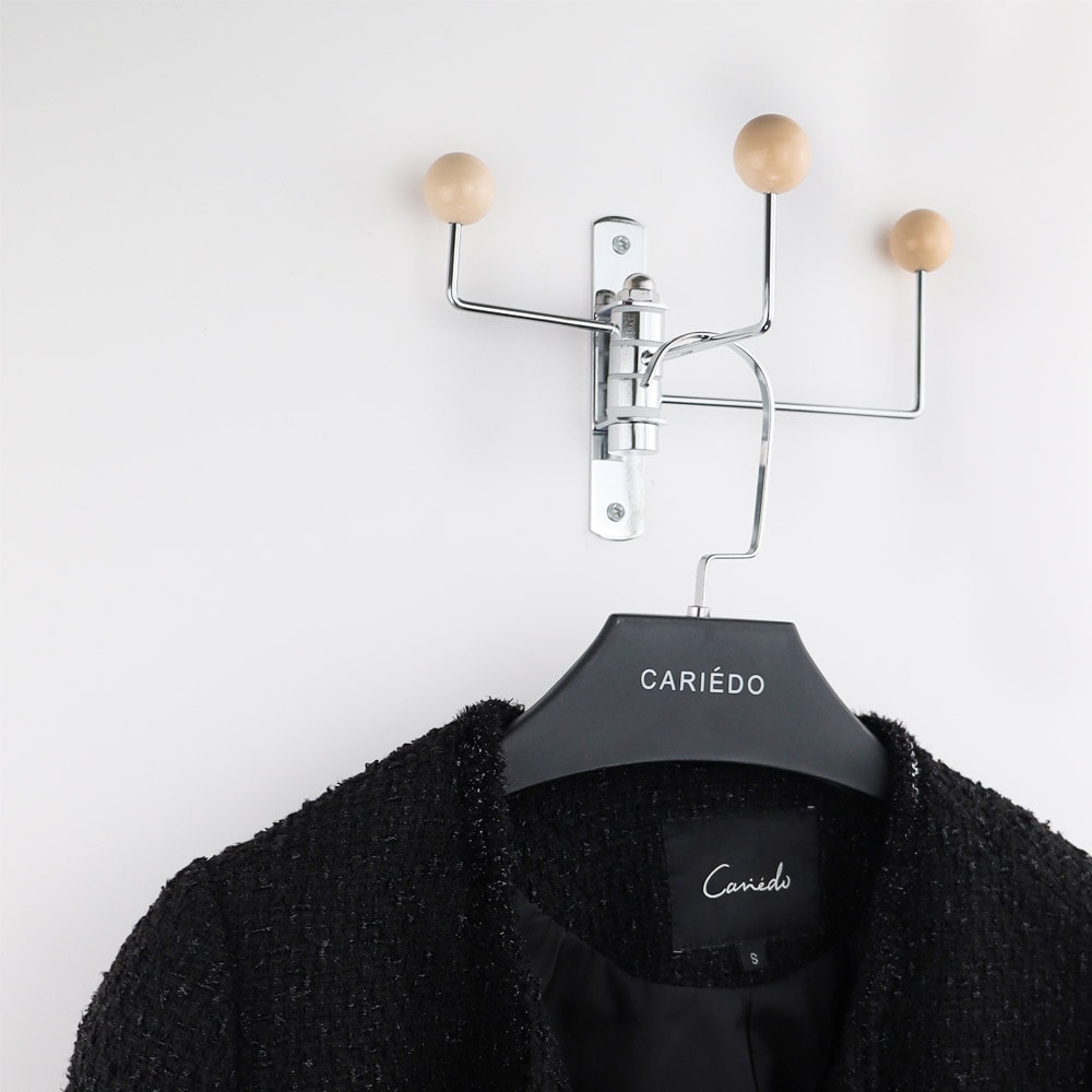 [신상품] 블레오 [해외] 크림 우든볼 모자 가방걸이 벽옷걸이 후크 마스크걸이