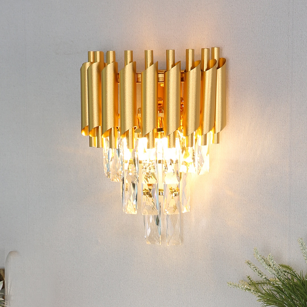 [오늘출발][신상품]프로라이팅 에곤 2등 크리스탈조명 인테리어벽등