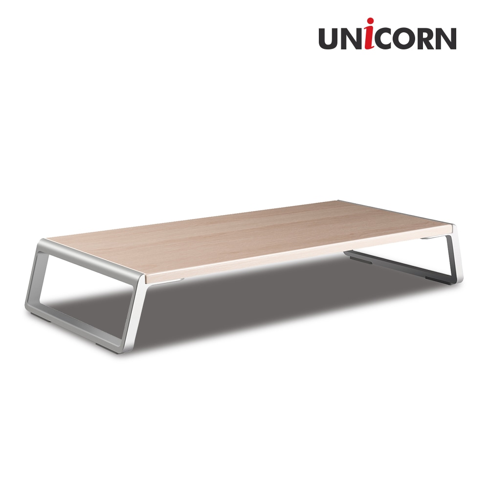 [오늘출발][신상품]유니콘 UM-WD07 원목 알루미늄 프리미엄 모니터받침대 노트북거치대