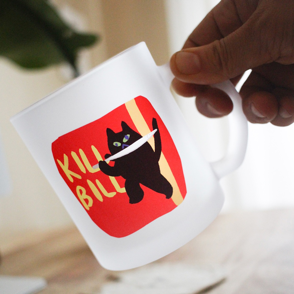 자연공방 영화매니아를 위한 Kill Bill with 은갈치 내열유리 머그
