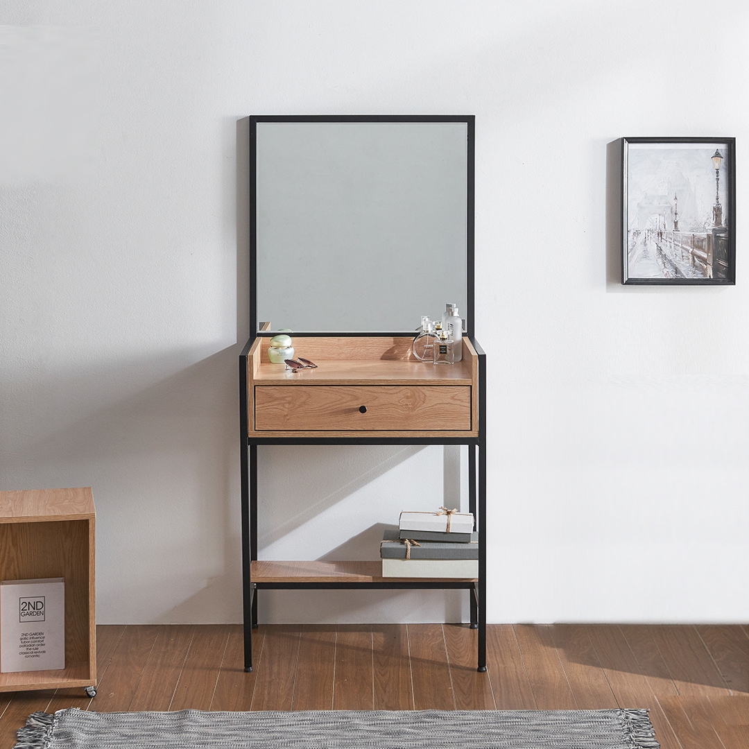 집무드 지니얼 철제 입식 미니 수납화장대 풀세트 600