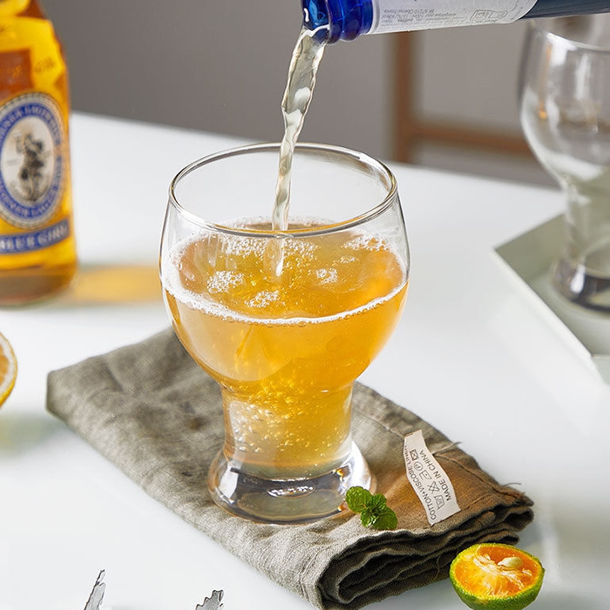 벨르디자인 바바리아 뚱보 맥주잔 홈카페 에이드 아이스커피 쥬스 유리컵 455ml