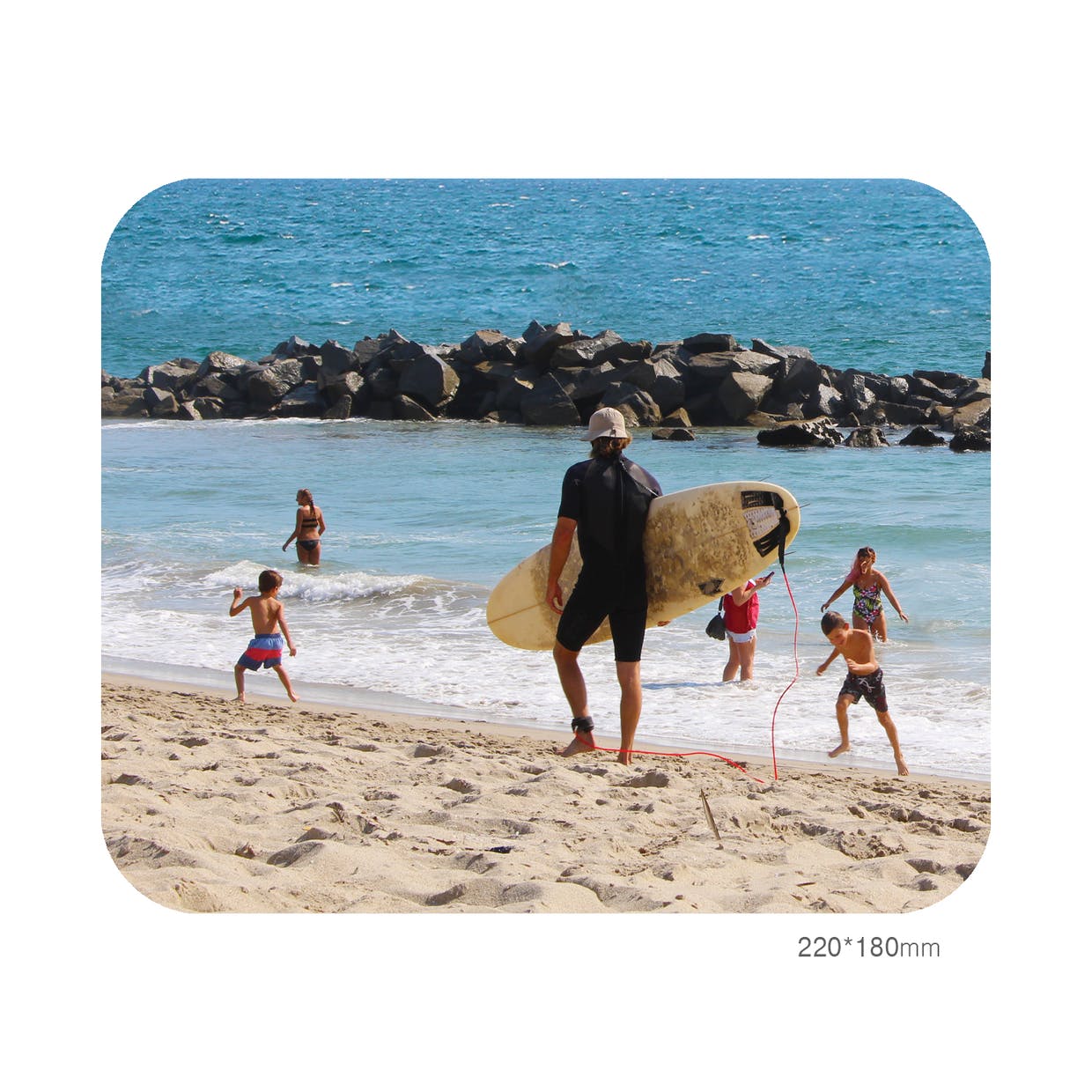 온세 스튜디오 마우스패드 아이들 산타모니카 미국 la 여름 바다 파도 물결 윤슬