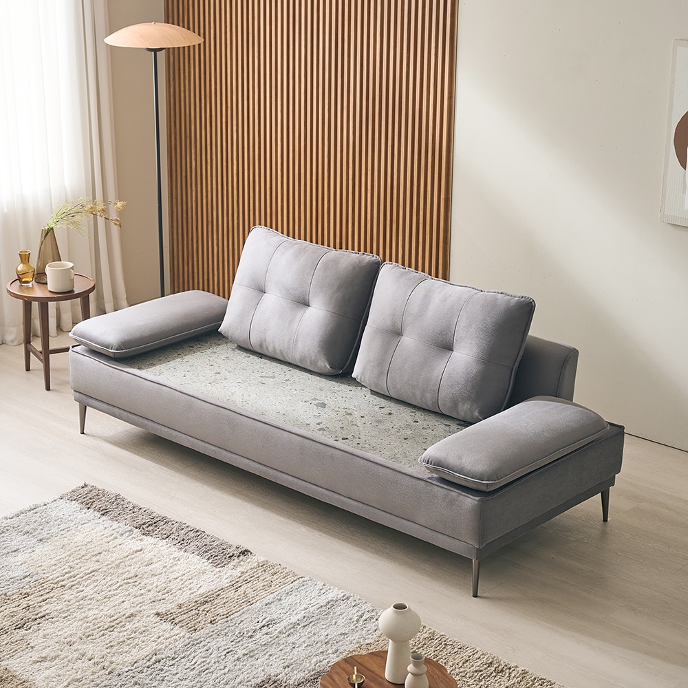 샘스톤 컴프리스 그린칠보석 데이베드 돌소파 CG002 