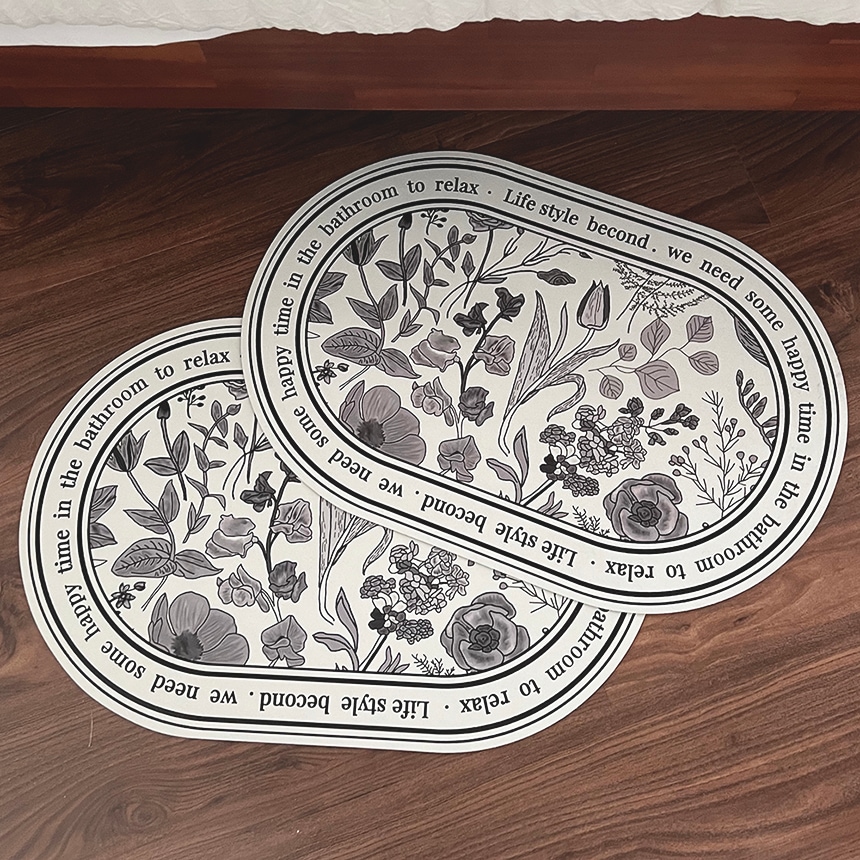 비컨드 Becond 빨아쓰는 규조토 발매트(라운드믹스 옵션/ 화장실 욕실 주방용) 