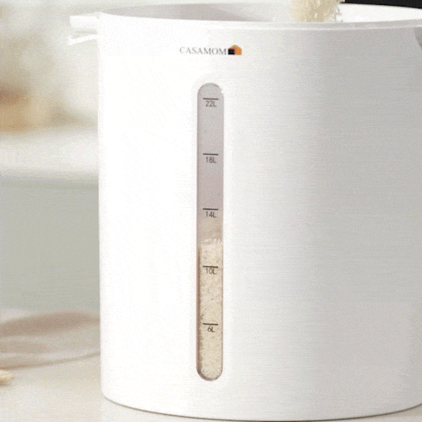 까사맘 쌀의 신선함을 유지 유무선 진공쌀통 20kg