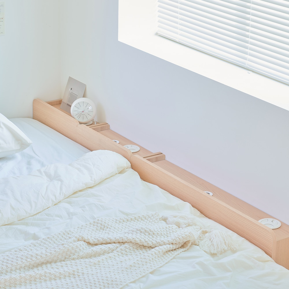 포더홈 니드 침대 틈새 선반 수납장 400 (선반형/서랍형) - 400 서랍형 / 화이트 