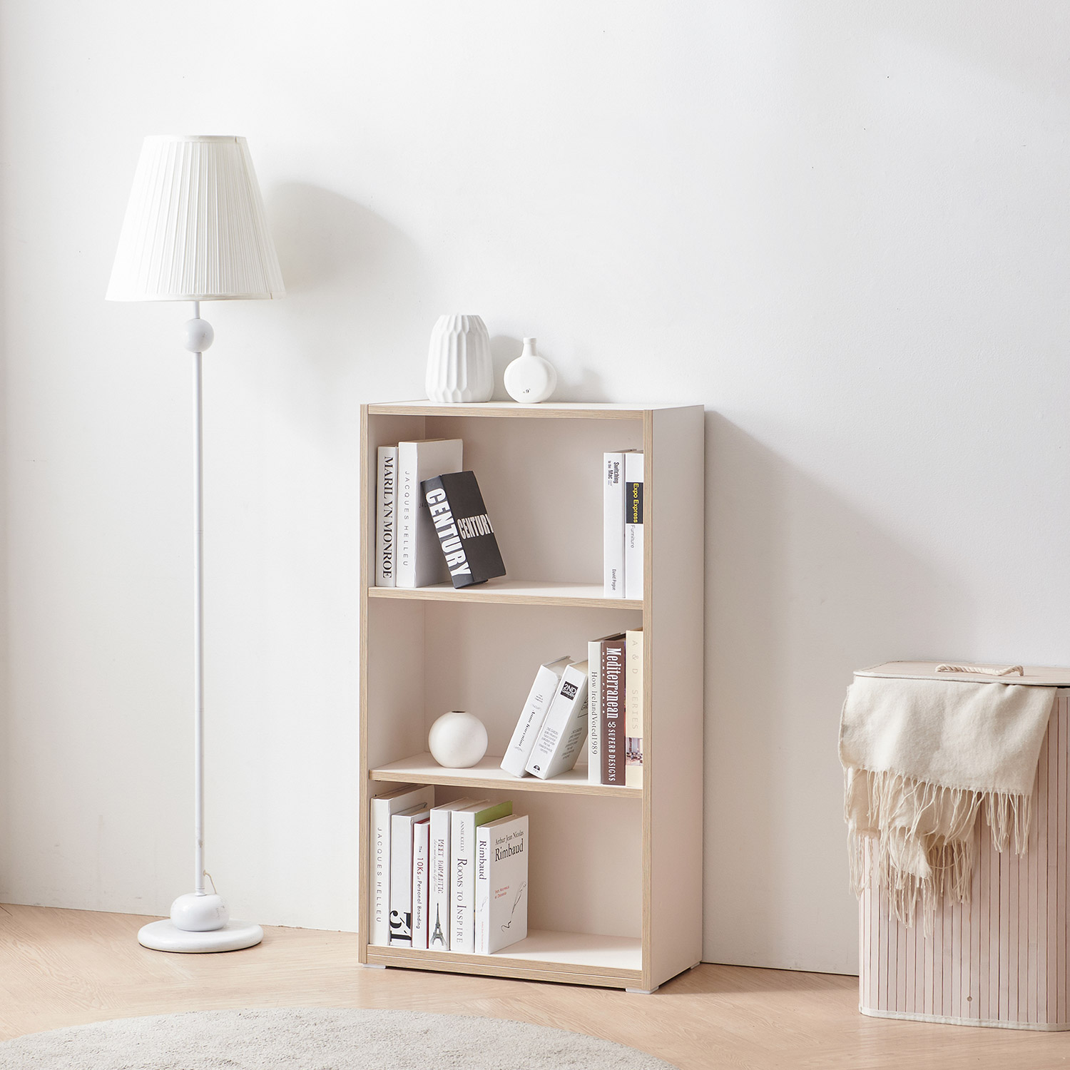 룸앤홈 리브레 오피스 3단 책장 2size 2type