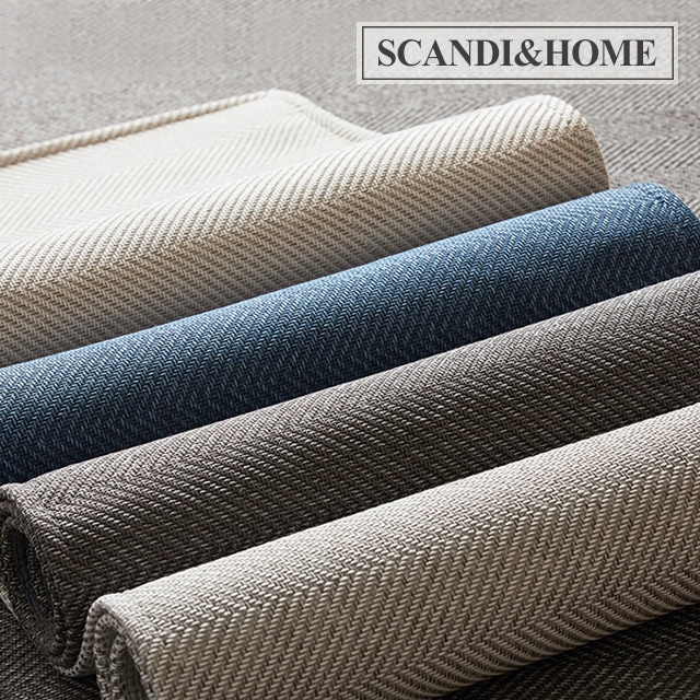 스칸디앤홈 10%즉할 Only 크림 먼지없는 헤링본 사이잘룩 러그 사계절 카페트 8size - 01_크림아이보리_05_200x300 