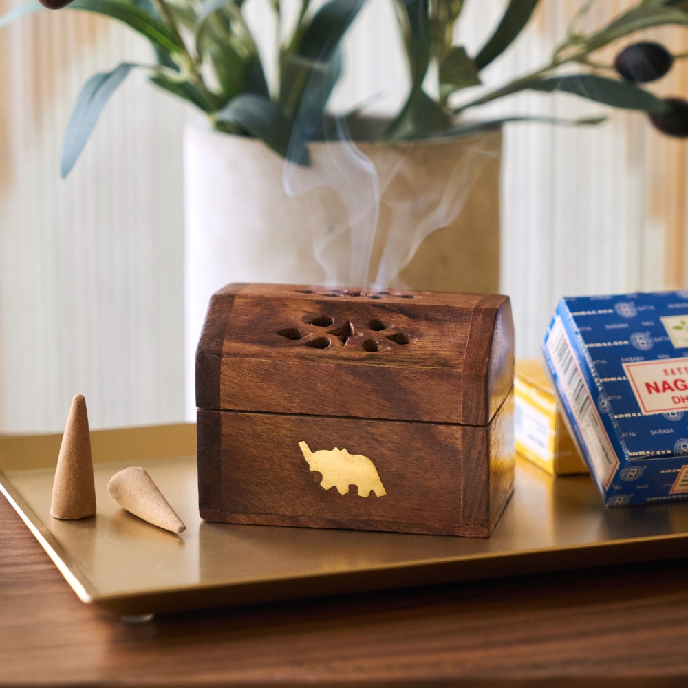 [신상품]헤븐센스 엘리펀트 콘 박스 인센스 콘 향 홀더